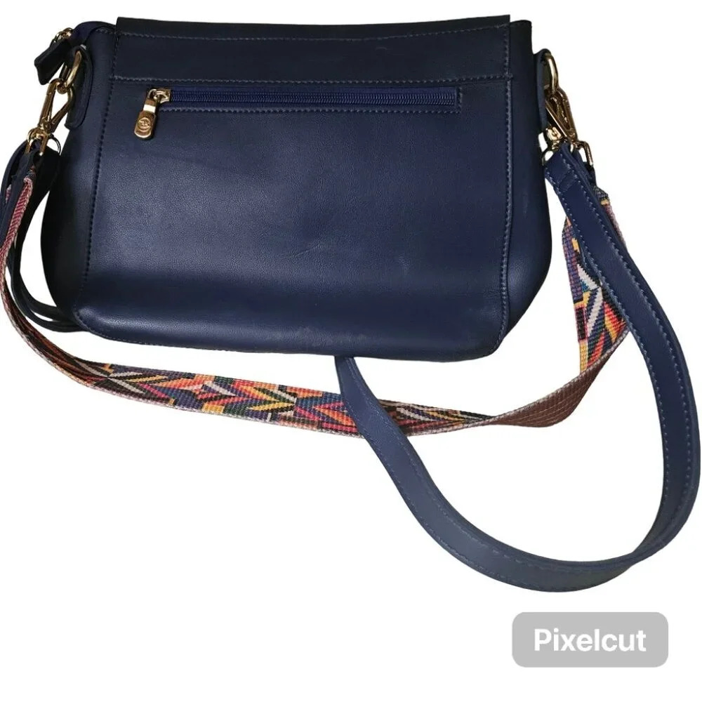 B. lush by Passion Vegan Leather Shoulder Bag with Double Strap/ Lanyard - Picture 8 of 14